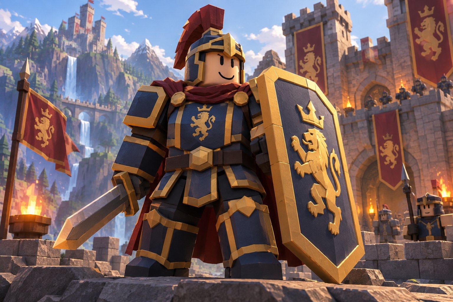 Armored Immortal unit standing before a battlefield